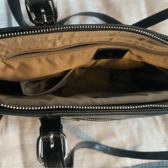 Bostanten  ladies leather computer tote bag. - Picture 3 of 8